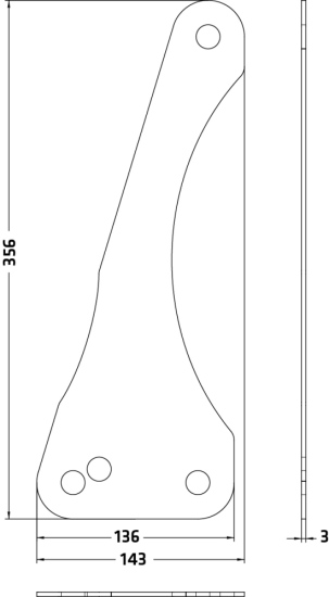 0° VR 10810 Extension Plate for cluster panels