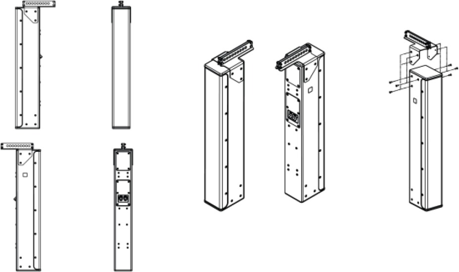 P10 Rigging rail black