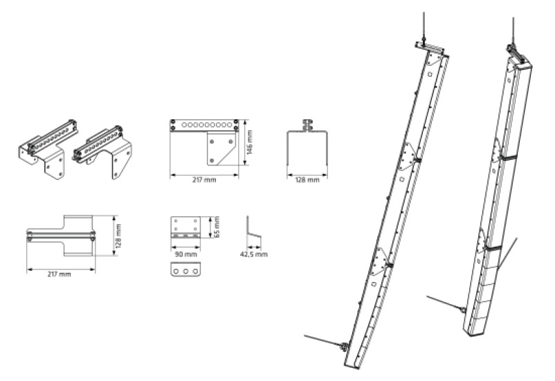 P10 Rigging rail black