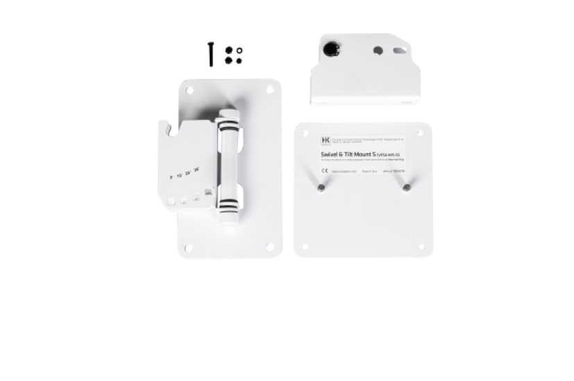 Swivel and tilt wall mount S white